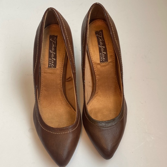 Brown Trafaluc Zara Pump - Picture 1 of 5